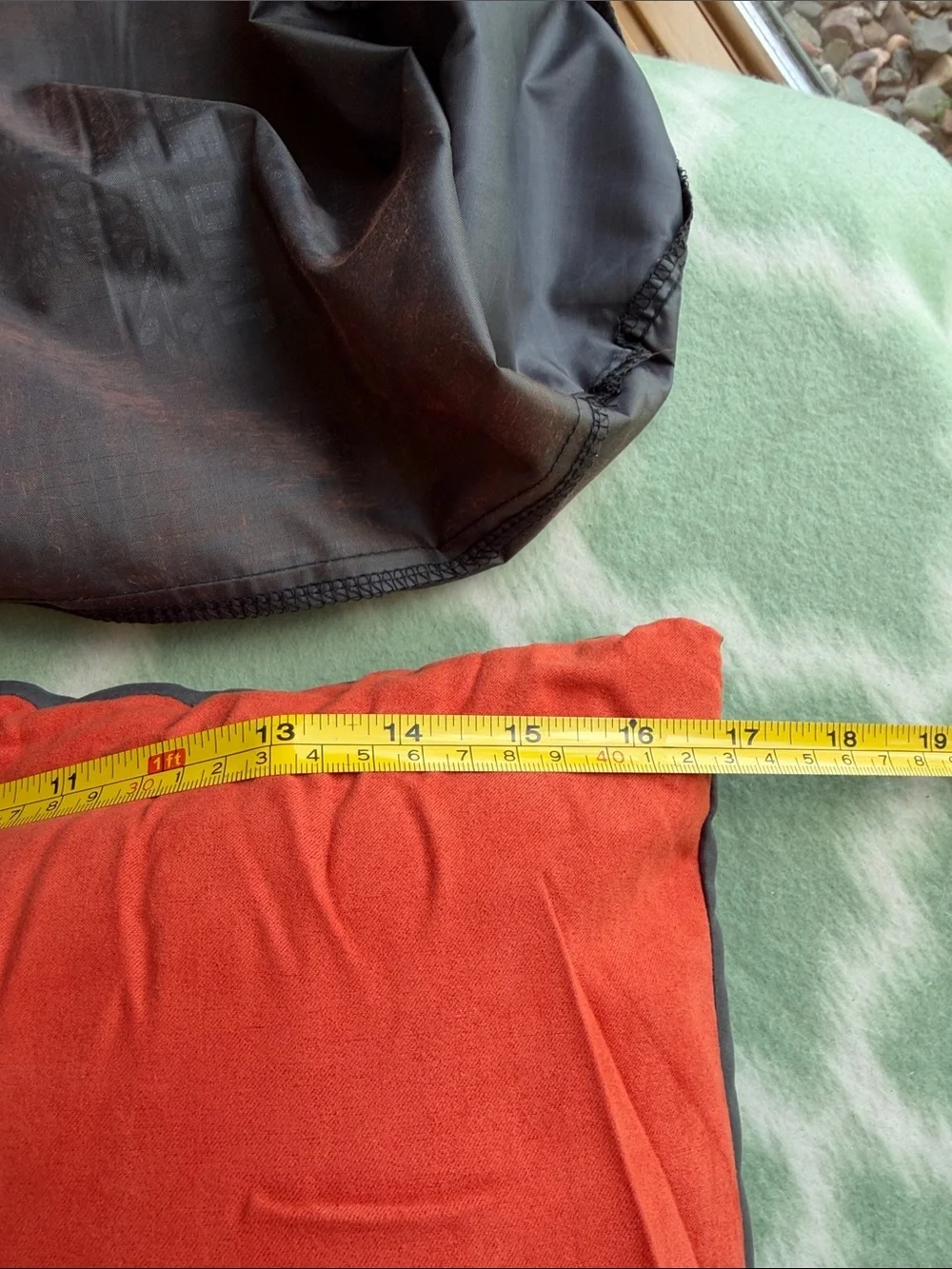 NWT Wise Owl Outfitters The Snoozy Camp Pillow Medium Size - Rust and Gray